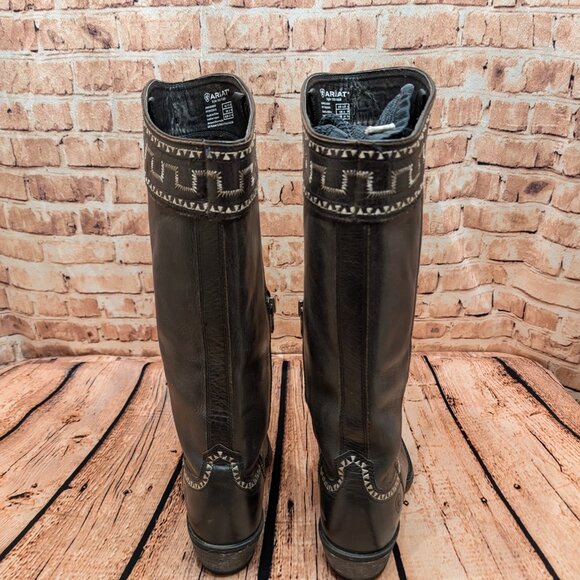 Women's Ariat SAHARA Black Western Boots Size 6.5 B - Picture 6 of 16